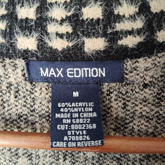 Max Edition black and beige lightweight coat - Picture 2 of 3